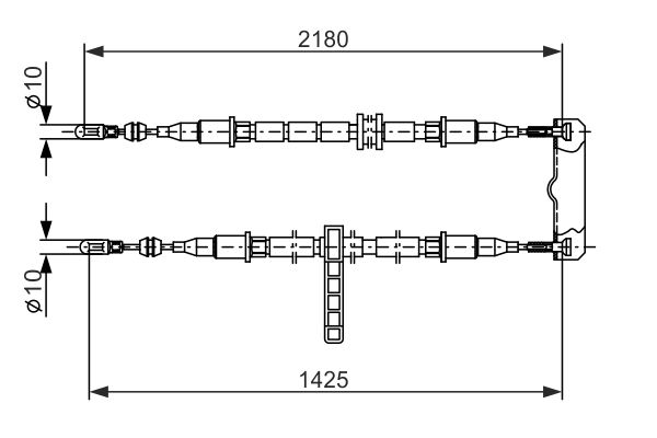 BOSCH 1 987 477 895 Cable Pull, parking brake