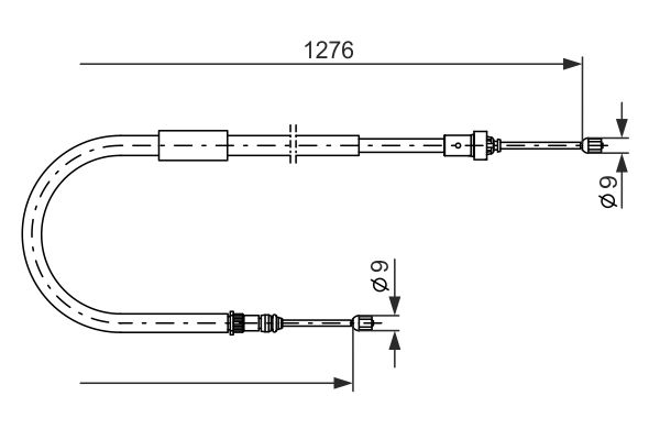 BOSCH 1 987 477 938 Cable Pull, parking brake