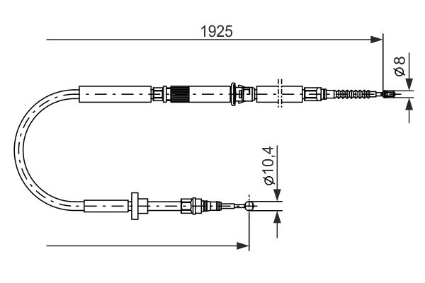 BOSCH 1 987 477 959 Cable Pull, parking brake