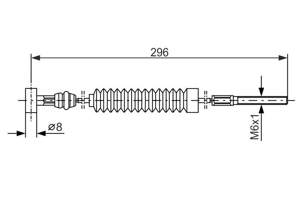 BOSCH 1 987 477 984 Cable Pull, parking brake