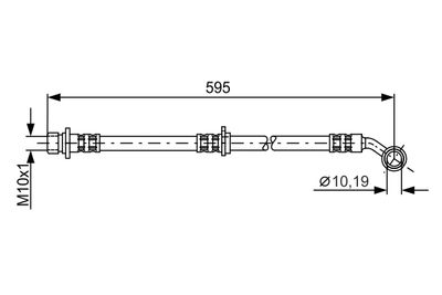 Brake Hose BOSCH 1 987 481 027