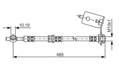 Brake Hose BOSCH 1 987 481 050