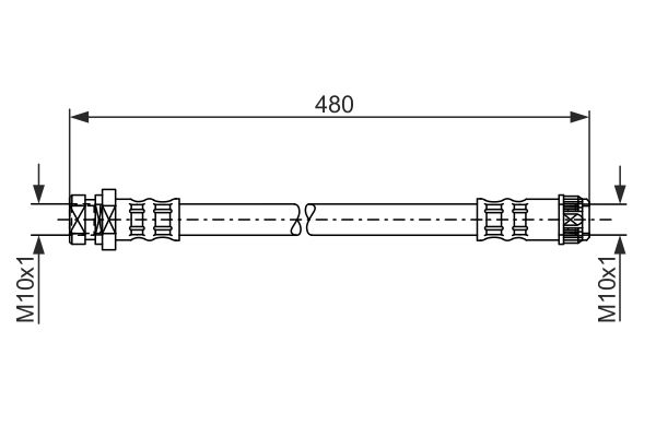 BOSCH 1 987 481 074 Brake Hose