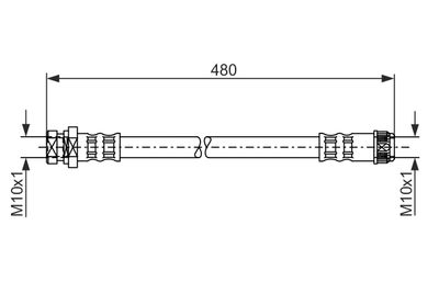 Brake Hose BOSCH 1 987 481 074