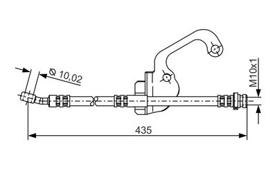 Brake Hose BOSCH 1 987 481 299