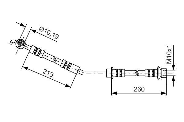 BOSCH 1 987 481 409 Brake Hose