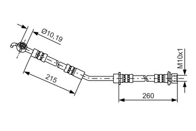 Brake Hose BOSCH 1 987 481 409