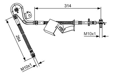 Brake Hose BOSCH 1 987 481 471