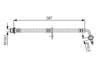 Brake Hose BOSCH 1 987 481 550