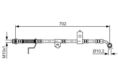 Brake Hose BOSCH 1 987 481 604