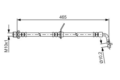 Brake Hose BOSCH 1 987 481 613
