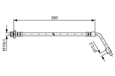 Brake Hose BOSCH 1 987 481 623