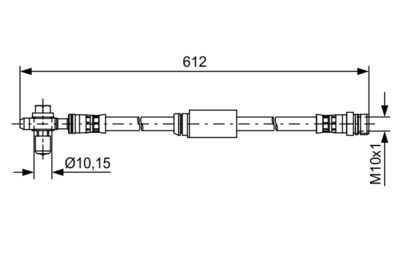 Brake Hose BOSCH 1 987 481 631