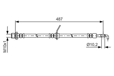 Brake Hose BOSCH 1 987 481 633