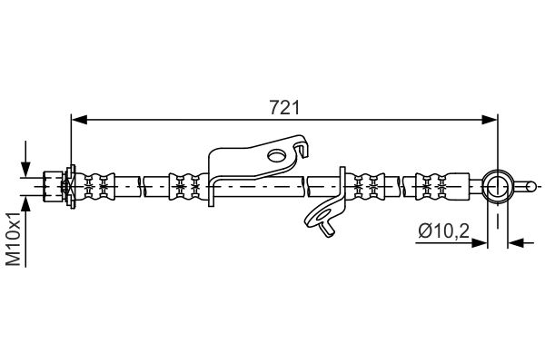 BOSCH 1 987 481 635 Brake Hose