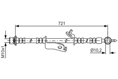 Brake Hose BOSCH 1 987 481 636