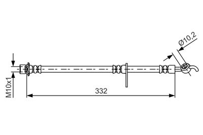 Brake Hose BOSCH 1 987 481 654