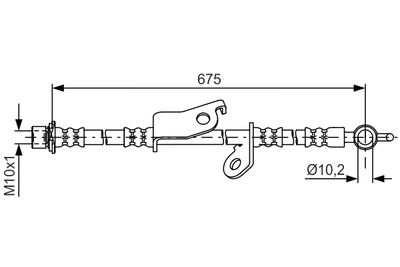 Brake Hose BOSCH 1 987 481 656