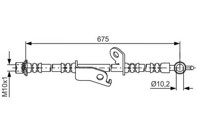 Brake Hose BOSCH 1 987 481 657