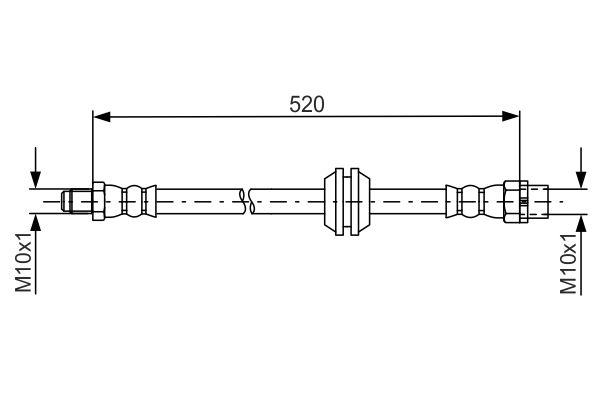 BOSCH 1 987 481 680 Brake Hose