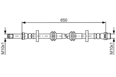 Brake Hose BOSCH 1 987 481 690