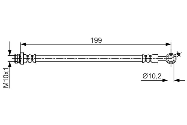 BOSCH 1 987 481 699 Brake Hose