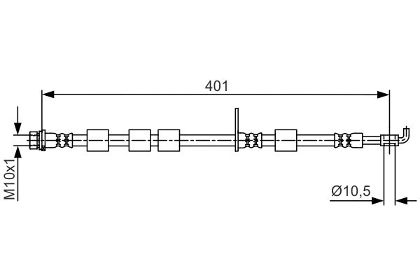 BOSCH 1 987 481 700 Brake Hose