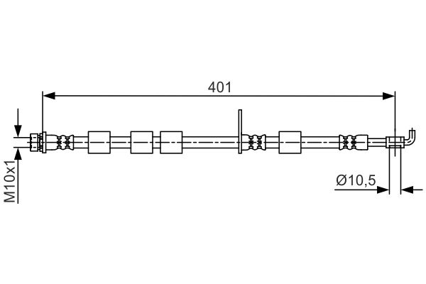 BOSCH 1 987 481 701 Brake Hose