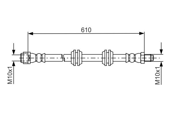 BOSCH 1 987 481 744 Brake Hose