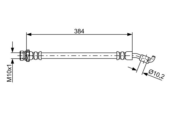 BOSCH 1 987 481 884 Brake Hose