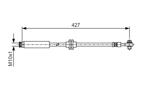 BOSCH 1 987 481 A47 Brake Hose