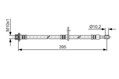 Brake Hose BOSCH 1 987 481 A53