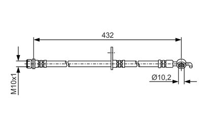 Brake Hose BOSCH 1 987 481 A58