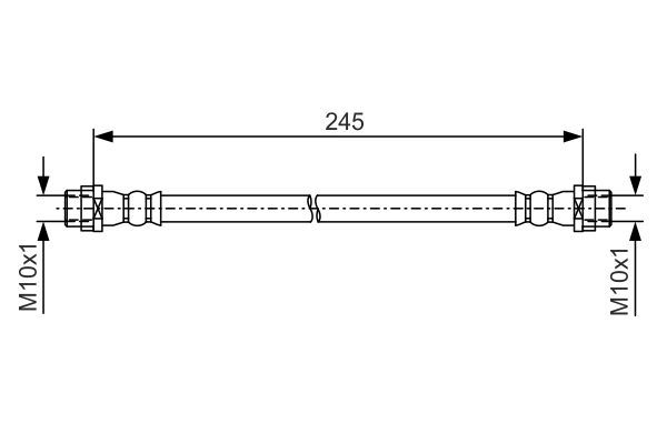 BOSCH 1 987 481 A61 Brake Hose