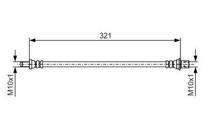 Brake Hose BOSCH 1 987 481 A62