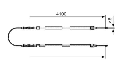 Cable Pull, parking brake BOSCH 1 987 482 005