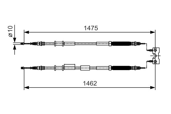 BOSCH 1 987 482 039 Cable Pull, parking brake