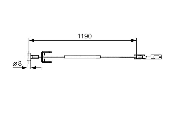 BOSCH 1 987 482 043 Cable Pull, parking brake