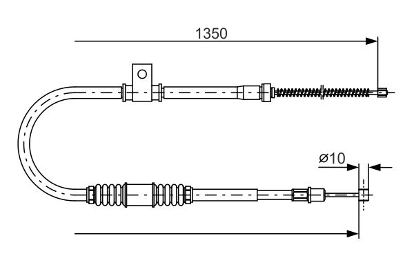 BOSCH 1 987 482 063 Cable Pull, parking brake