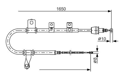 Cable Pull, parking brake BOSCH 1 987 482 074