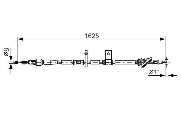 BOSCH 1 987 482 094 Cable Pull, parking brake