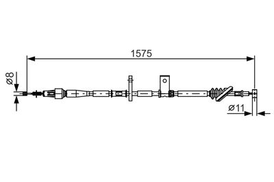 Cable Pull, parking brake BOSCH 1 987 482 095