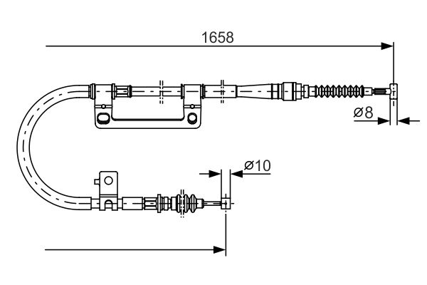 BOSCH 1 987 482 100 Cable Pull, parking brake