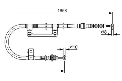Cable Pull, parking brake BOSCH 1 987 482 100