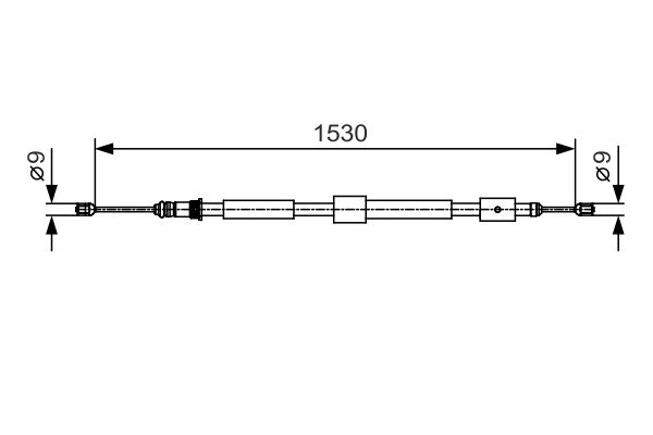 BOSCH 1 987 482 114 Cable Pull, parking brake