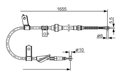 Cable Pull, parking brake BOSCH 1 987 482 119
