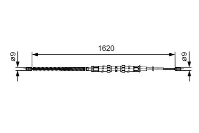 Cable Pull, parking brake BOSCH 1 987 482 129