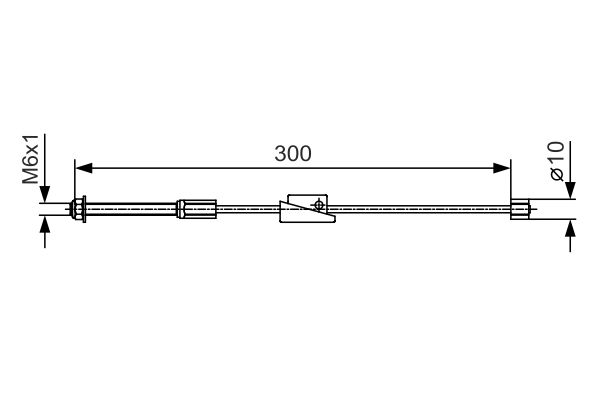 BOSCH 1 987 482 132 Cable Pull, parking brake