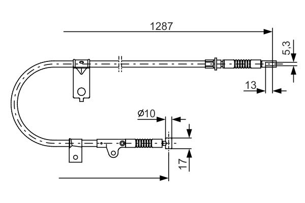 BOSCH 1 987 482 150 Cable Pull, parking brake