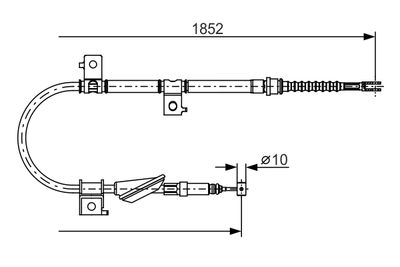 Cable Pull, parking brake BOSCH 1 987 482 175